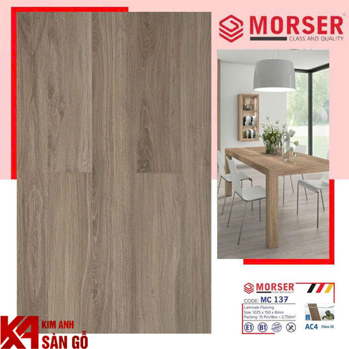 Sàn Gỗ Công Nghiệp 8MM MORSER MC-137